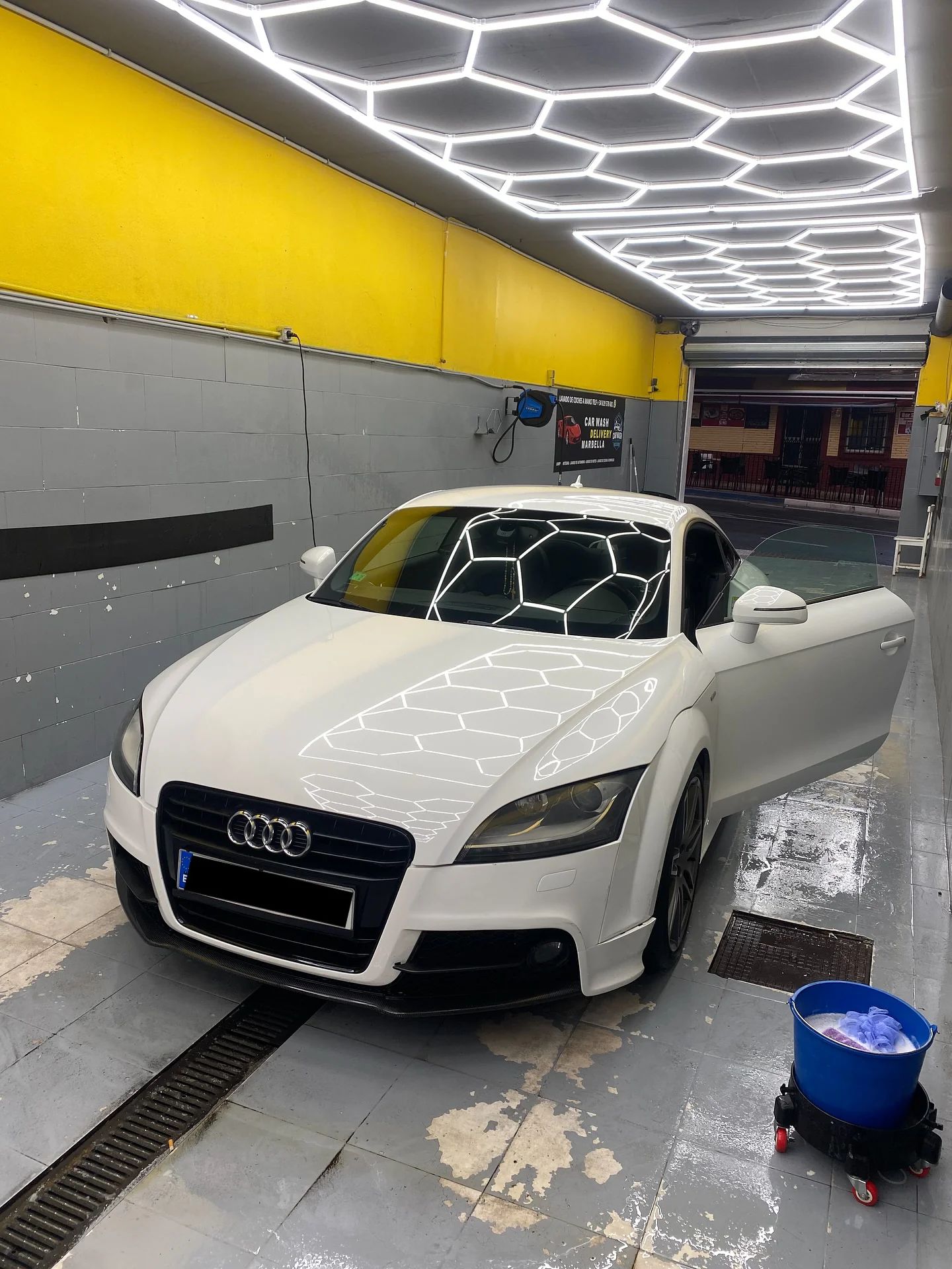 Audi TT: car wash at our car wash in San Pedro de Alcántara, Marbella